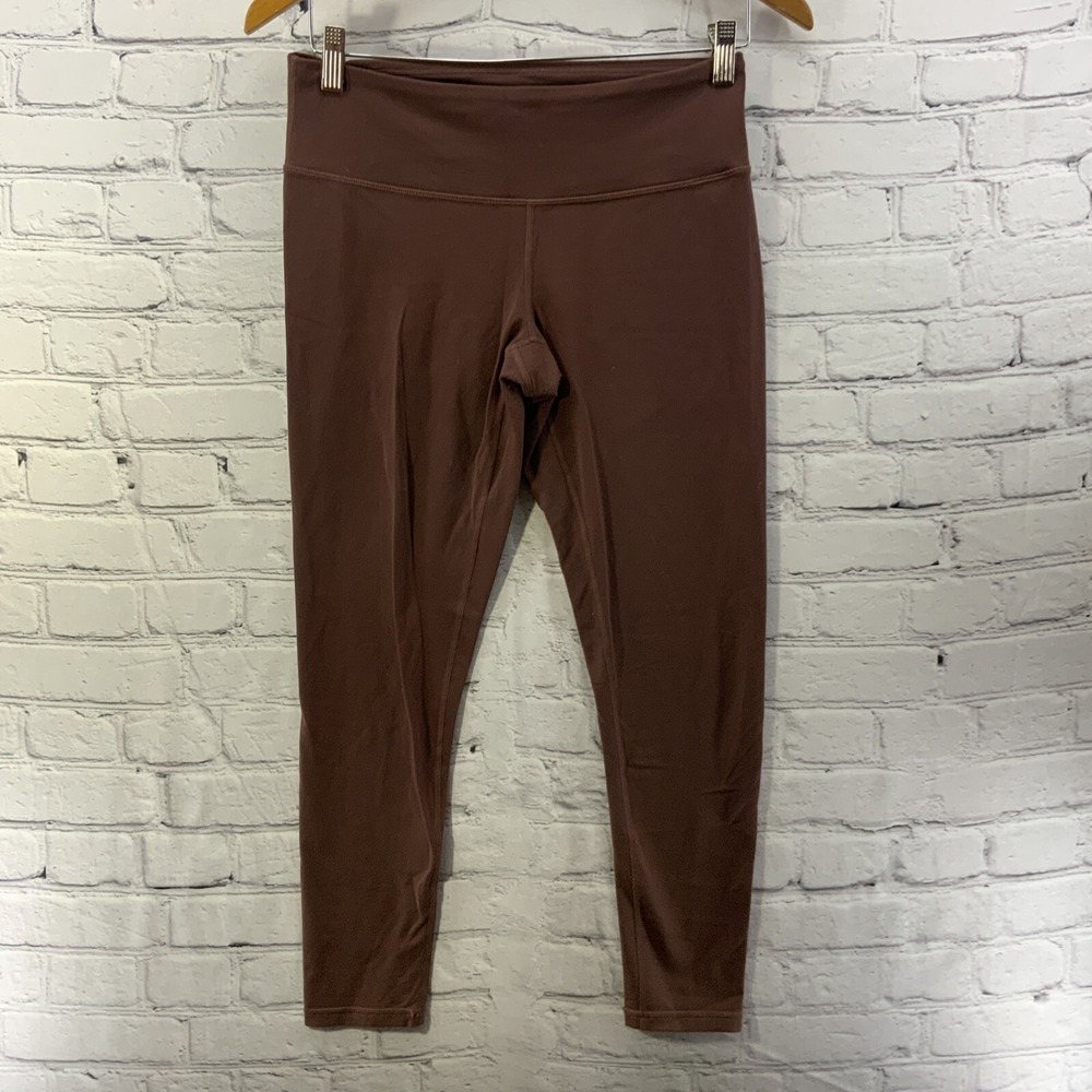 prAna Leggings Womens‎ Sz M Brown Stretch